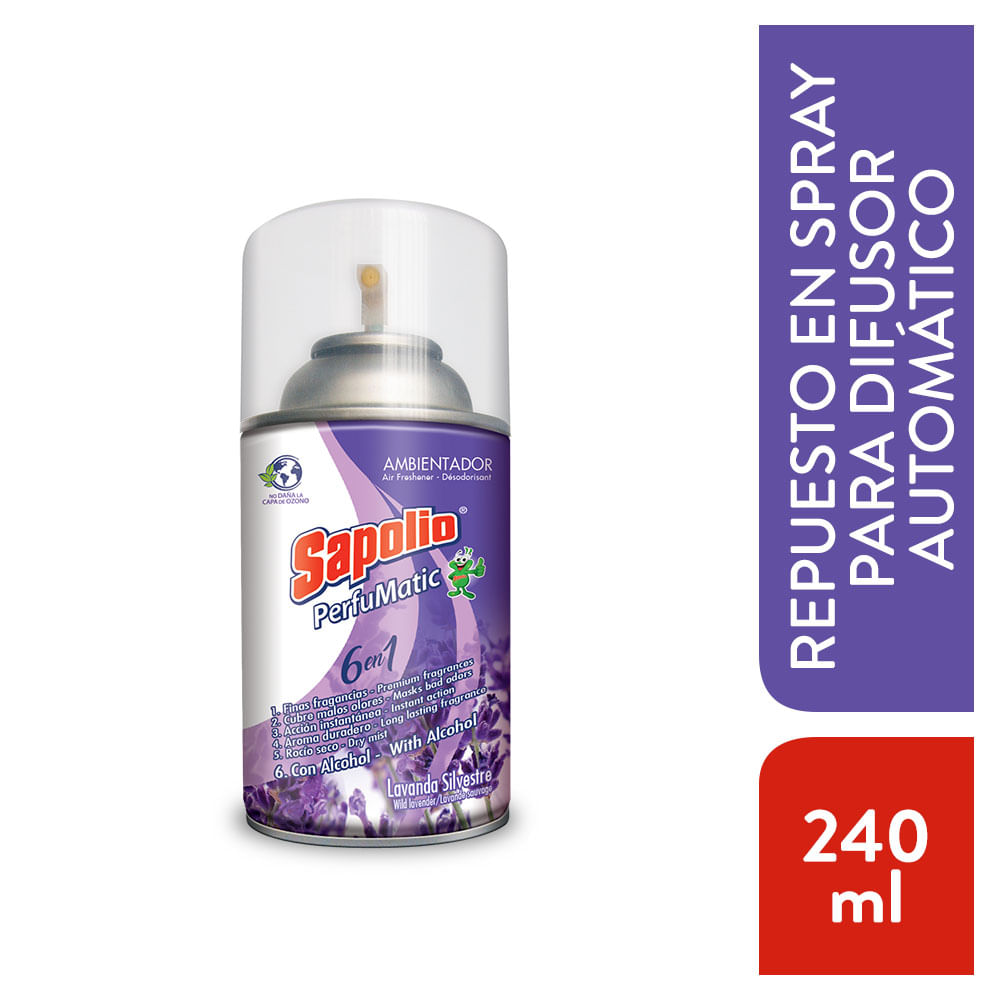 Ambientador Sapolio Perfumatic Lavanda Silvestre 240ml