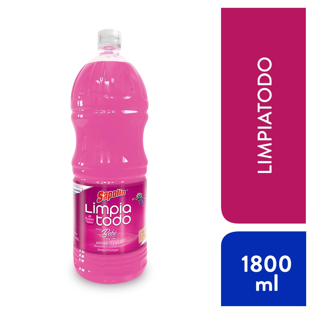 Limpiatodo Antibacterial Sapolio Bebé 1.8L