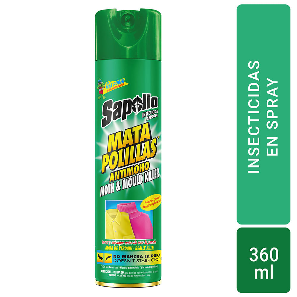 Insecticida Sapolio Mata Polillas 360ml