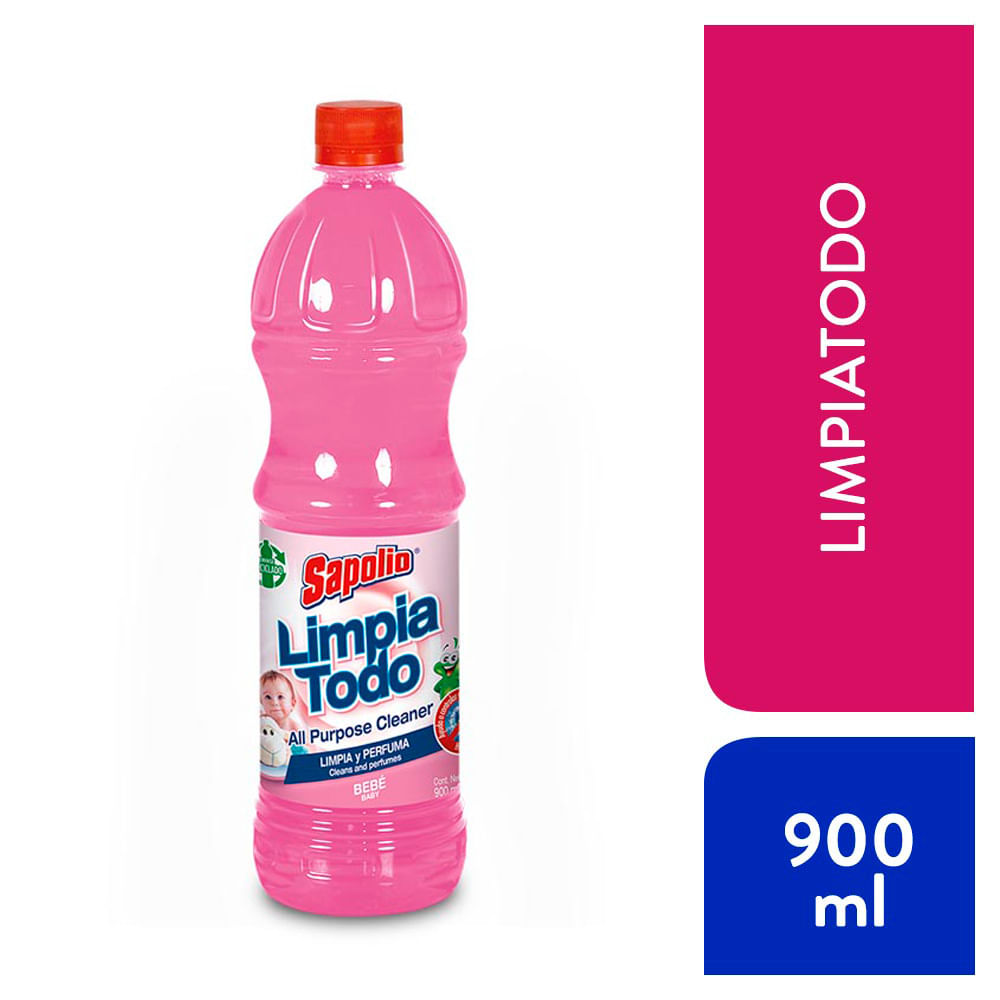 Limpiatodo Antibacterial Sapolio Bebé 900ml