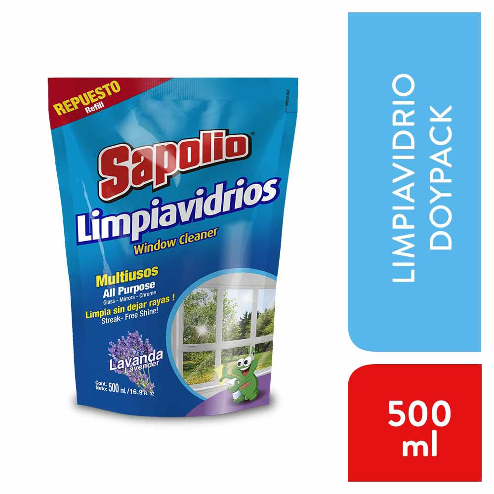Limpiavidrios Sapolio Aroma Lavanda 500ml