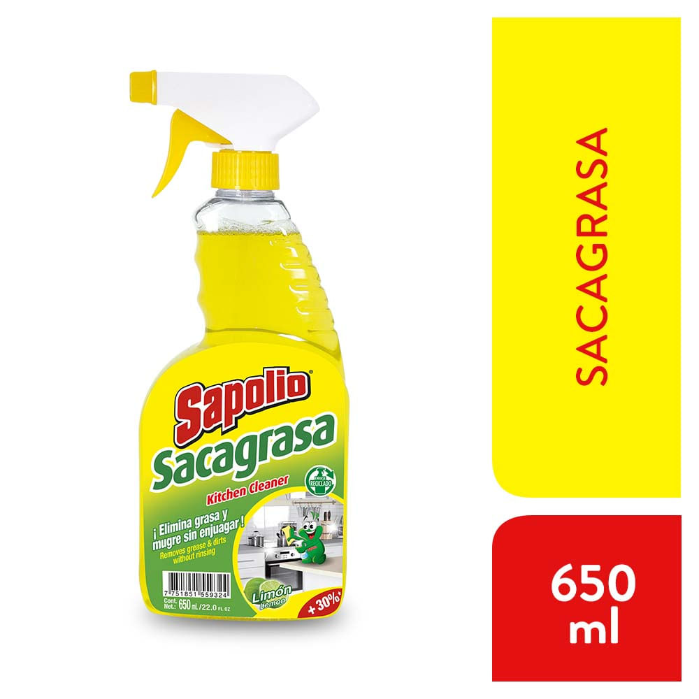 Sacagrasa Sapolio Aroma Limón 650ml
