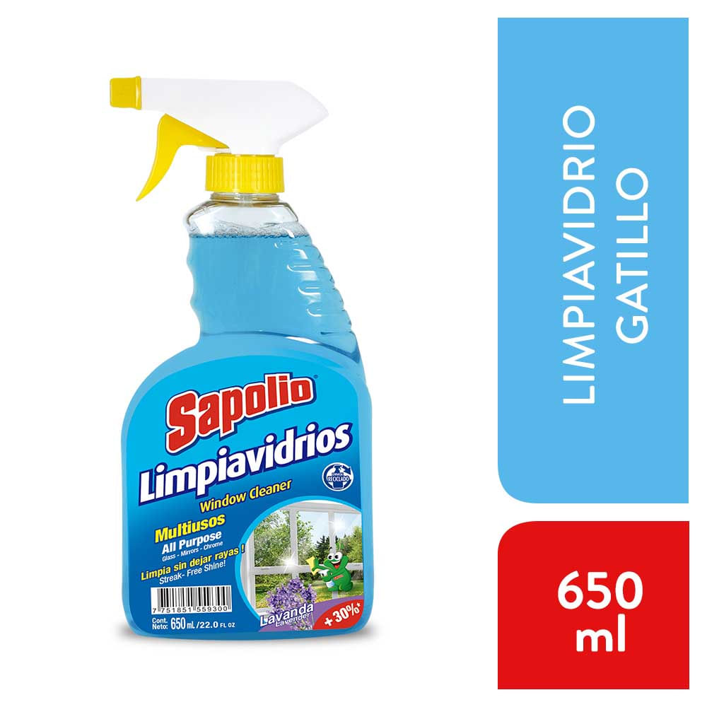 Limpiavidrios Sapolio Aroma Lavanda 650ml