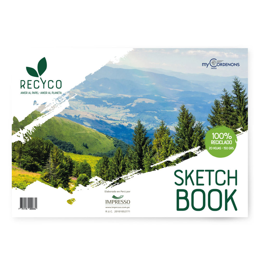 Block de Dibujo Recyco 20 hojas A3 150g