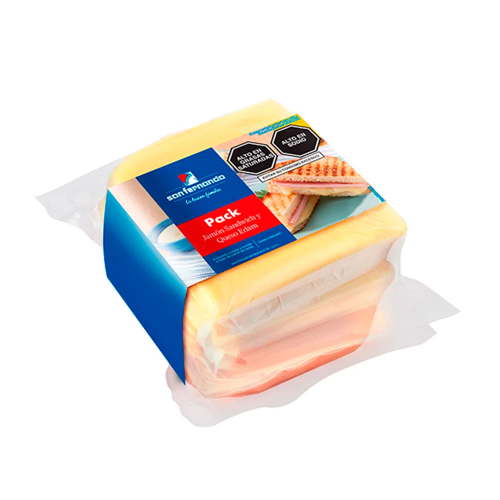 Pack Jamón Sandwich y Queso Edam San Fernando 684g