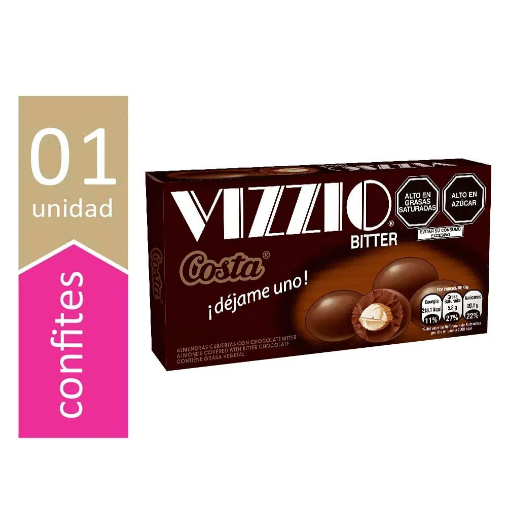 Chocolate Bitter Vizzio Costa 69g