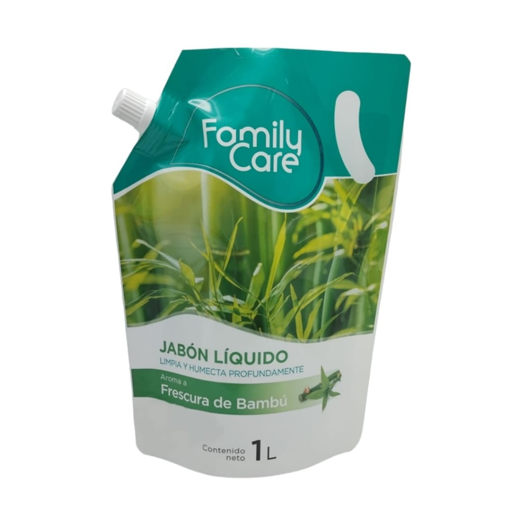 Jabón Líquido Family Care Frescura de Bambú 1L