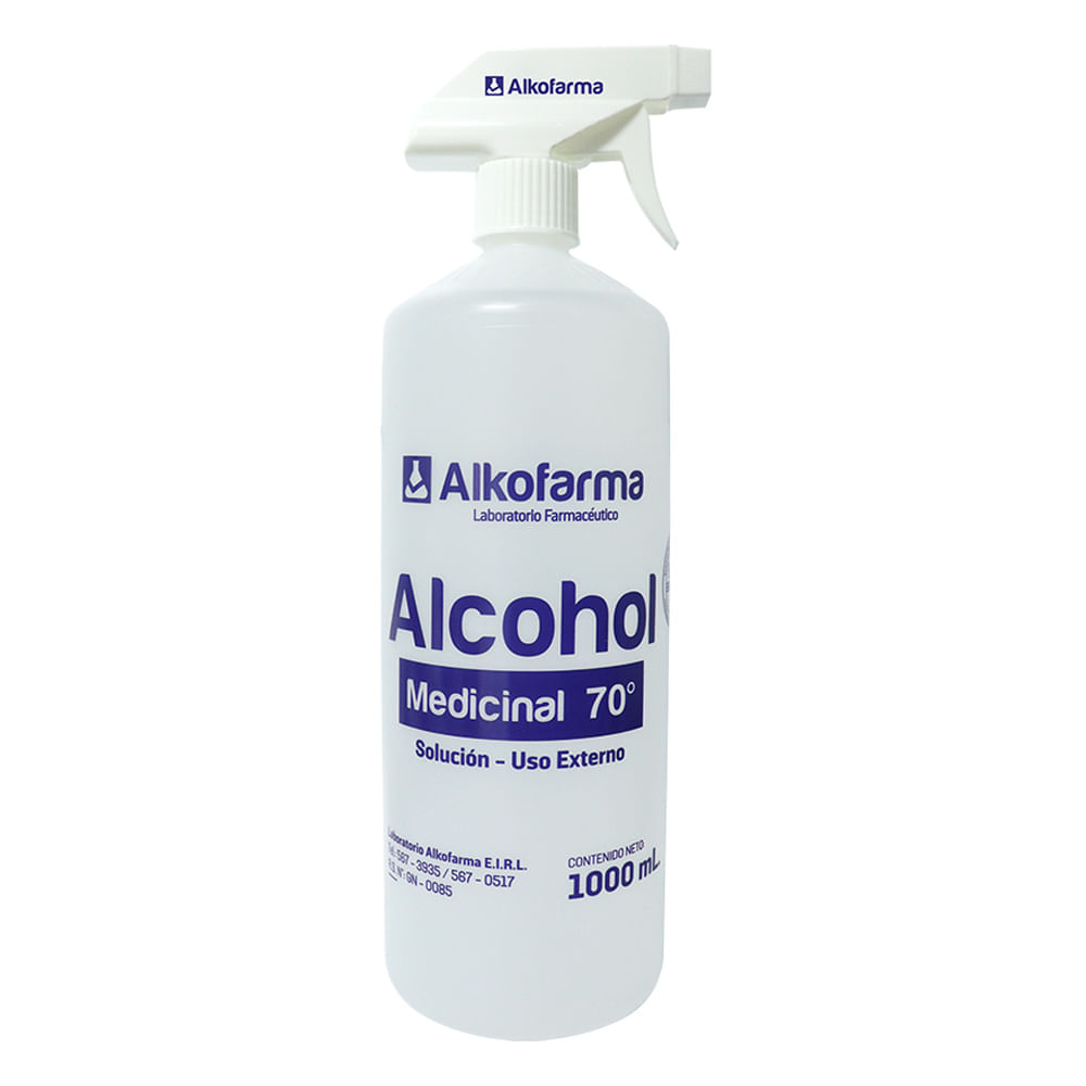 Alcohol Alkofarma Medicinal Tapa Spray 70 1L