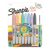 Marcador Permanente Punta Fina Sharpie Surtido 8un