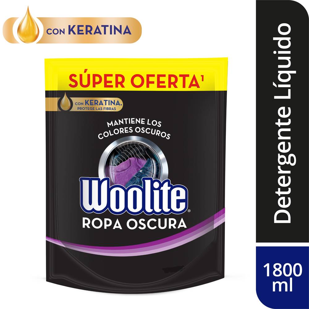 Detergente Líquido Woolite Ropa Oscura 1.8L