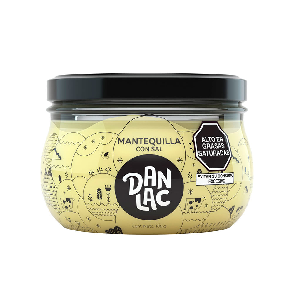 Mantequilla con Sal Danlac Frasco 180g