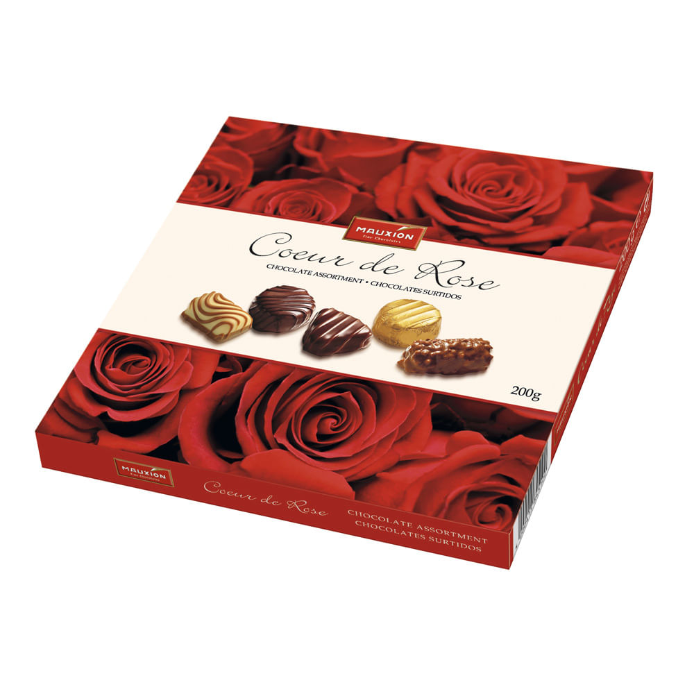Bombones de Chocolate Mauxion Coeur de Rose 200g