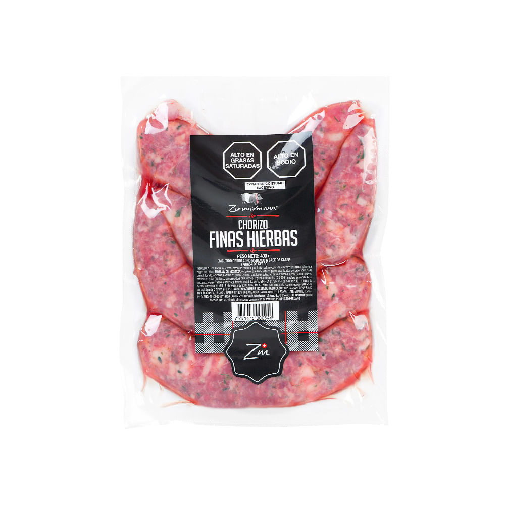 Chorizo Finas Hierbas Zimmermann 400g