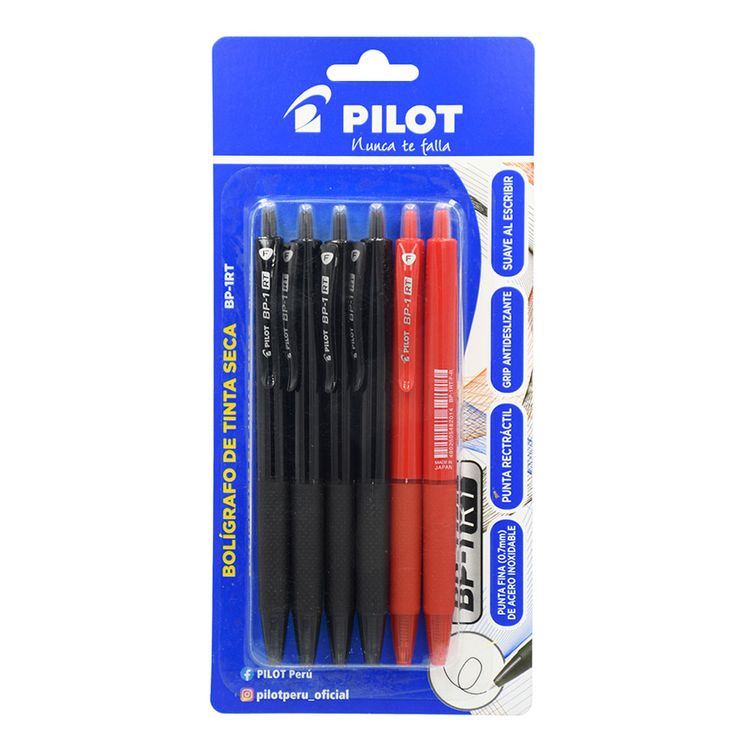 Boligrafo-Pilot-BP-1-RT-Negro-y-Rojo-6un-1-351637507