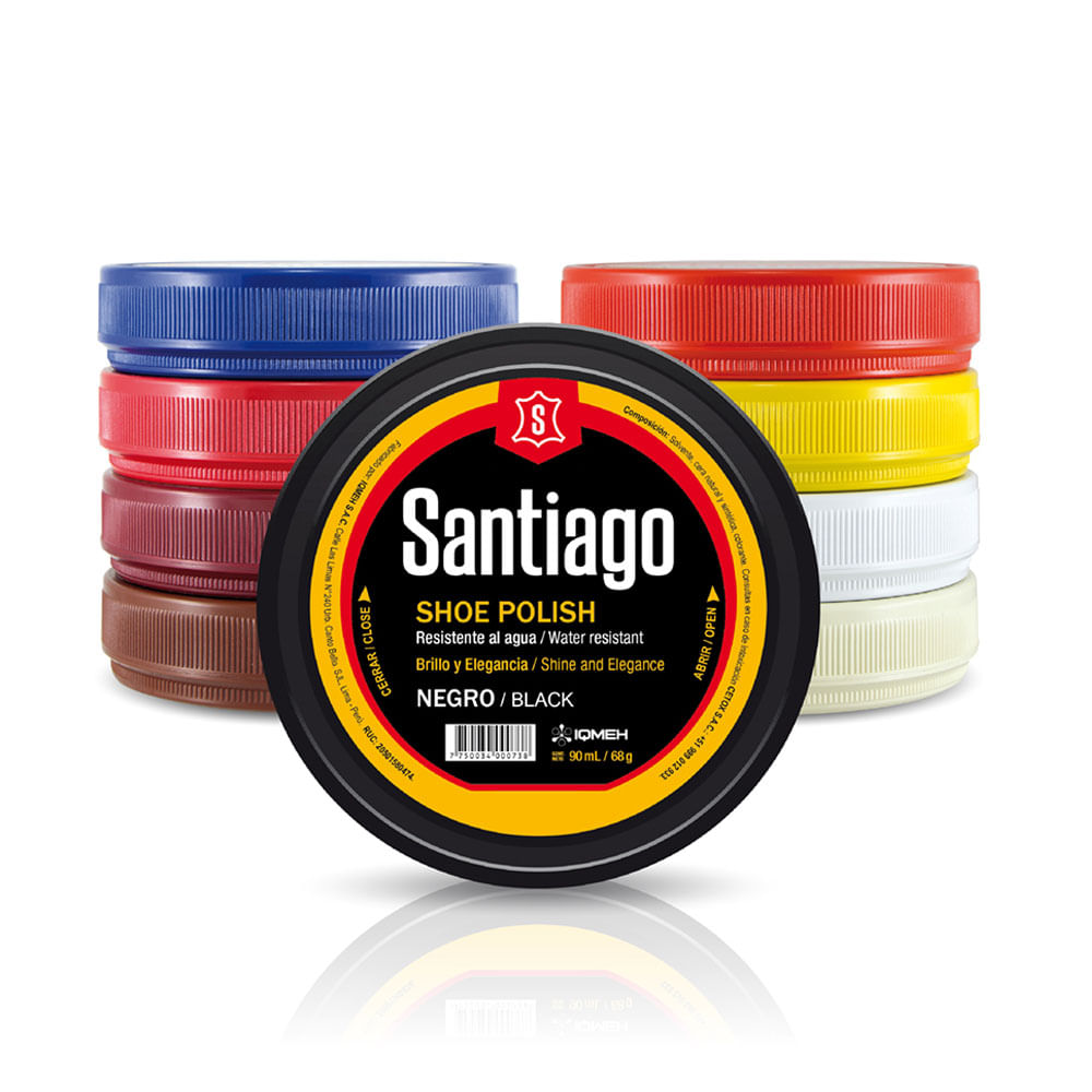 Betún Pasta Santiago Negro 90ml