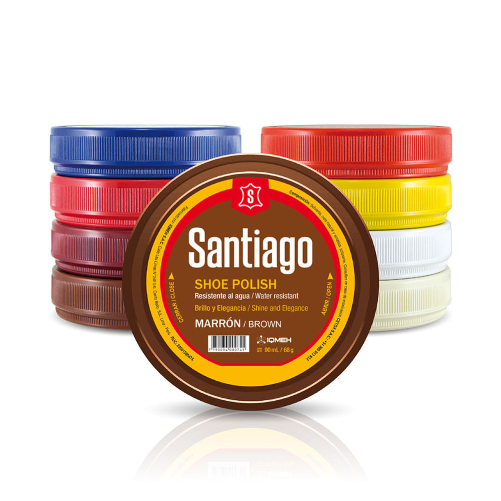 Betún Pasta Santiago Marrón 90ml