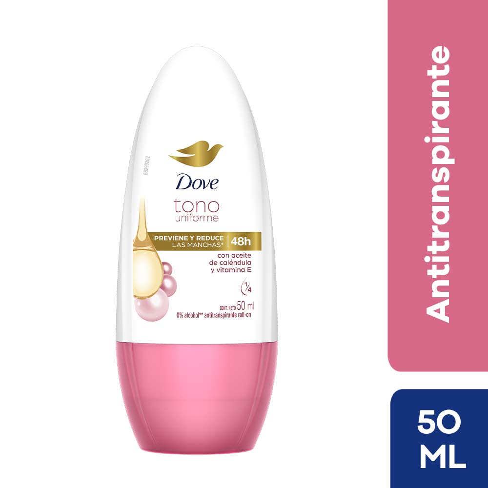 Antitranspirante Roll On Dove Tono Uniforme 50g