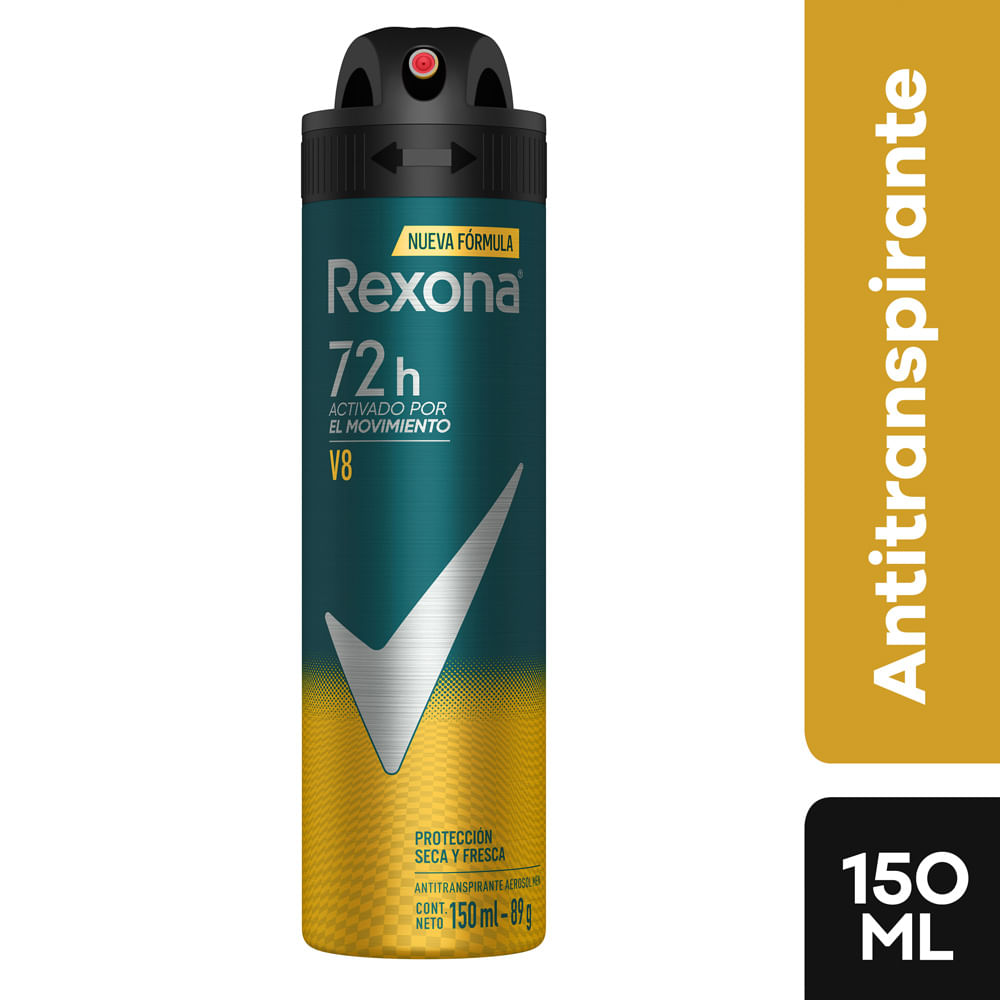 Antitranspirante en Aerosol Rexona Men V8 150ml