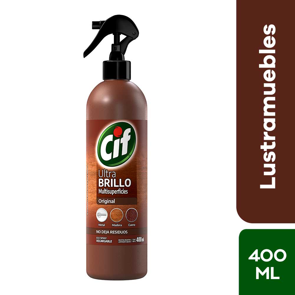 Limpiador Multiuso Madera Cif Ultra Brillo Gatillo 400ml