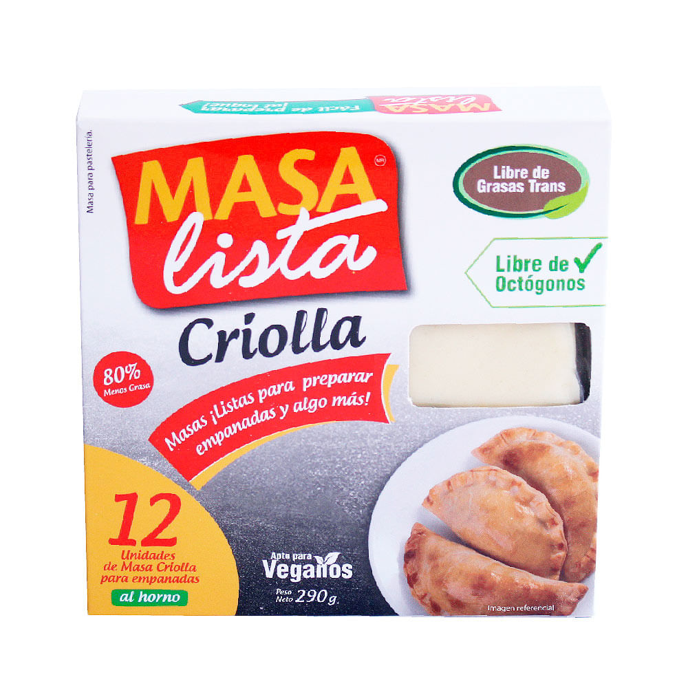 Masa para Empanadas Masa Lista Criolla 12un