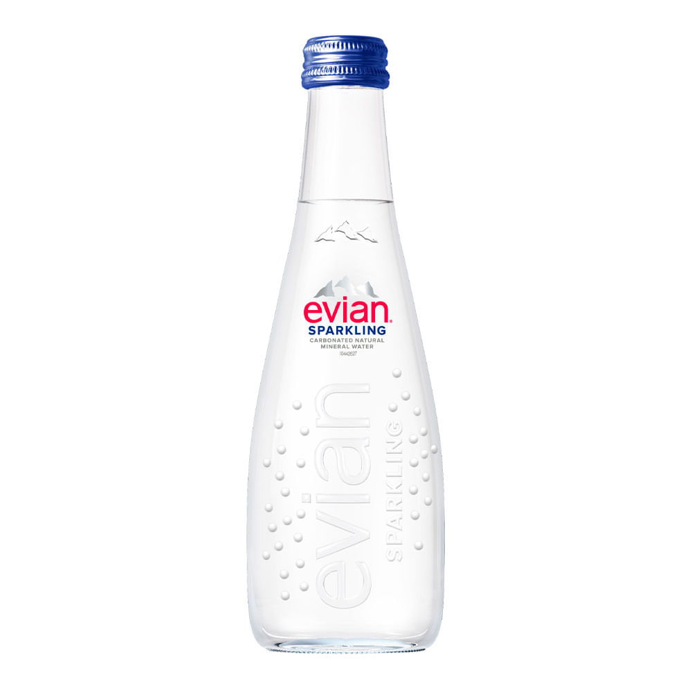 Agua con Gas Evian Sparkling Botella 330ml