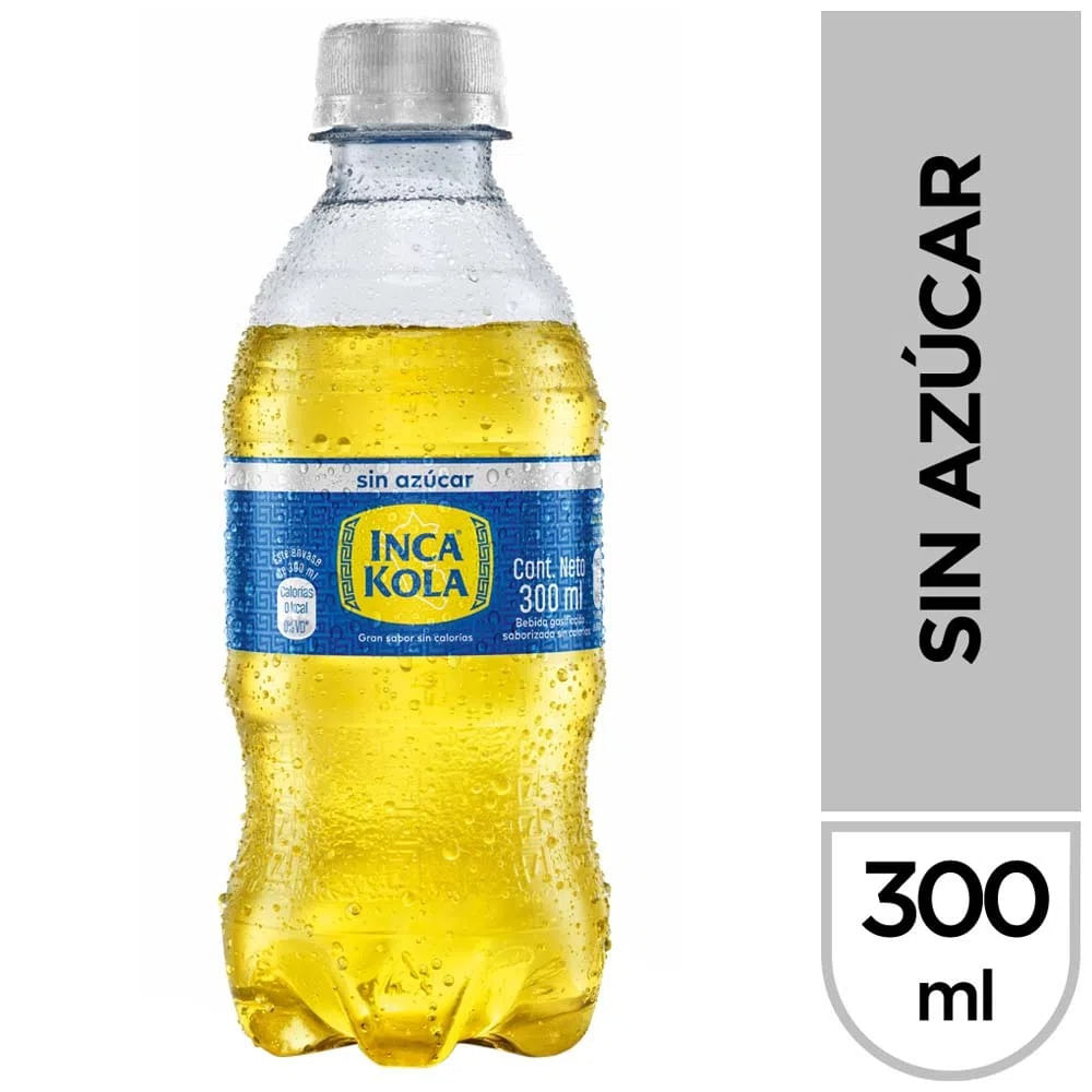 Gaseosa Inca Kola Sin Azúcar Botella 300ml