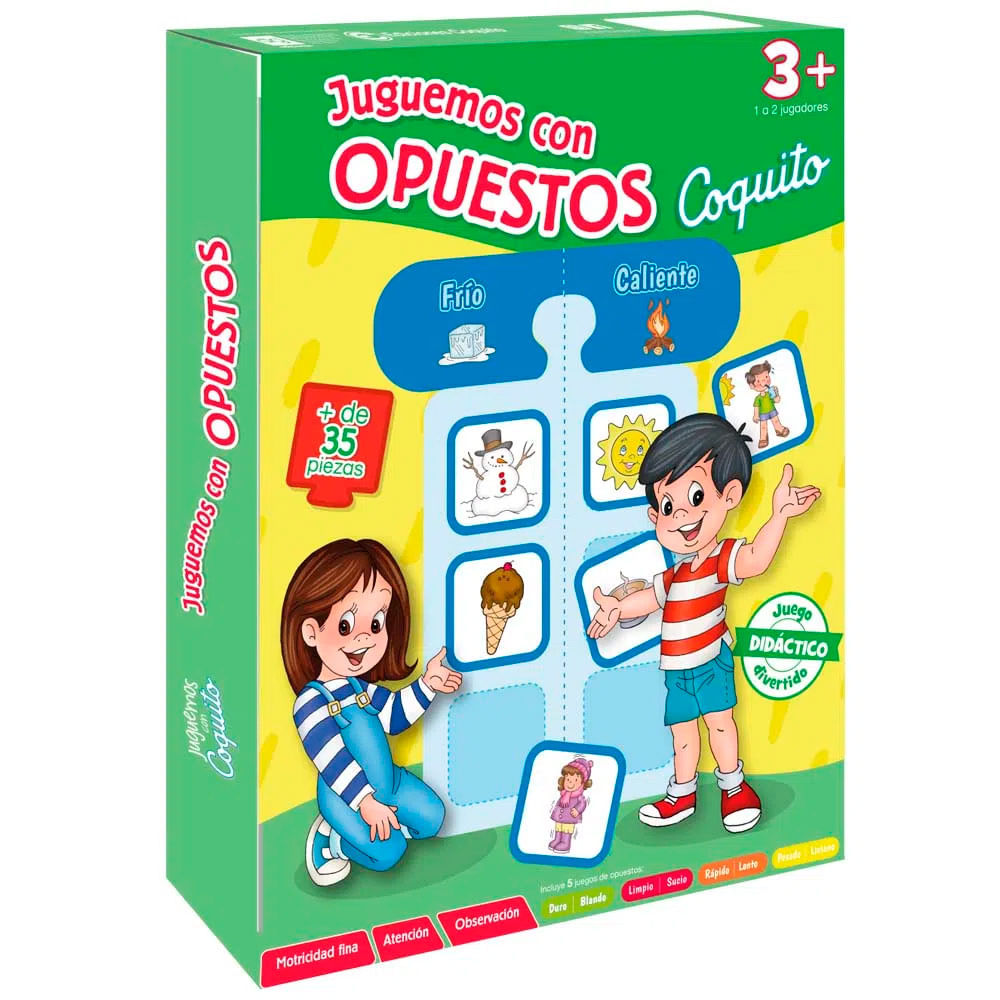 Libro Juego Didáctico Coquito Juguemos con Opuestos