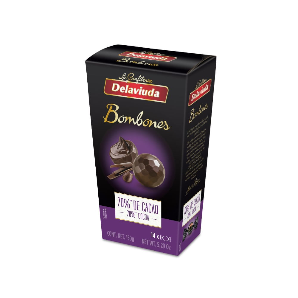 Bombones De La Viuda Dark Chocolate Caja 150 g