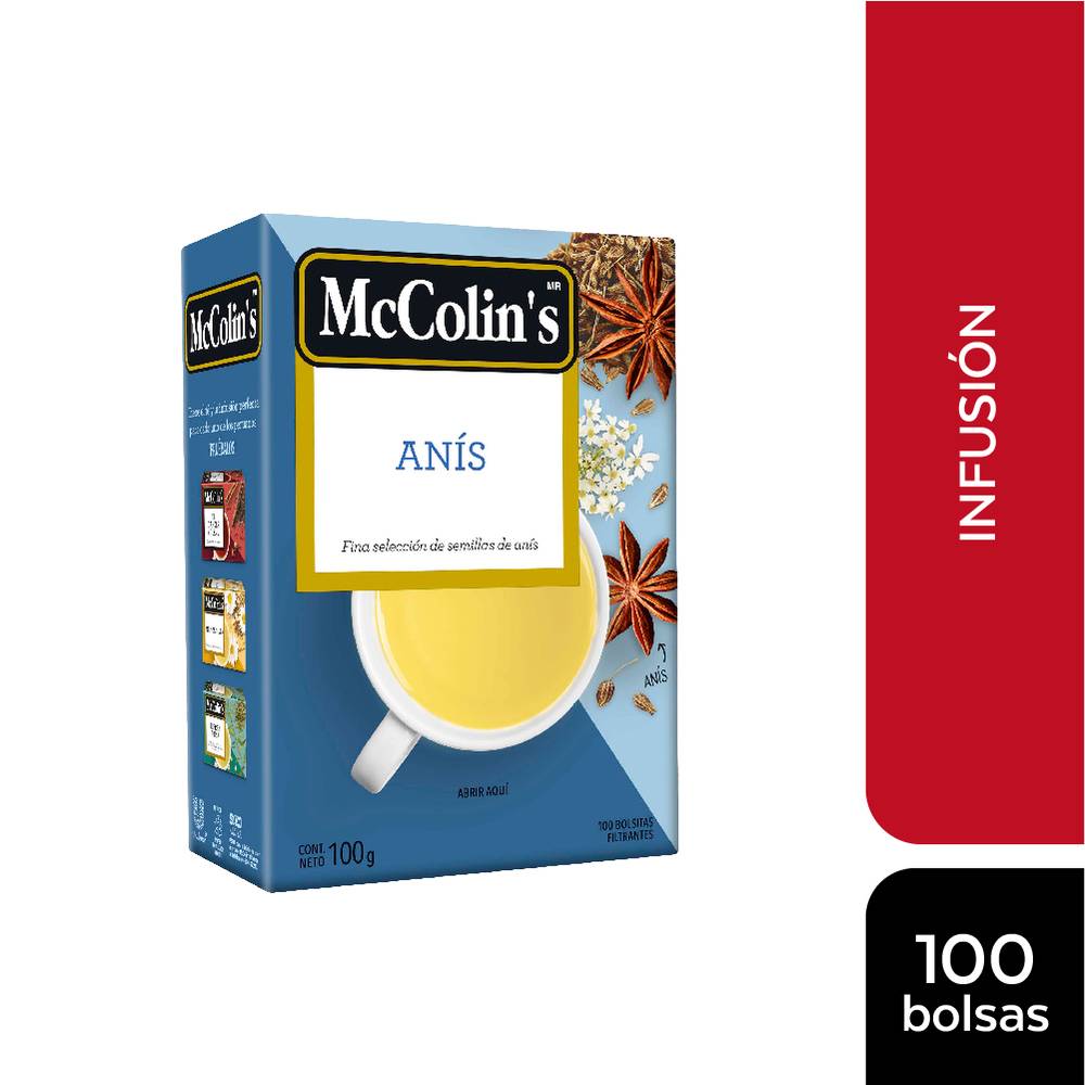 Infusión de Anís McColin's 100un