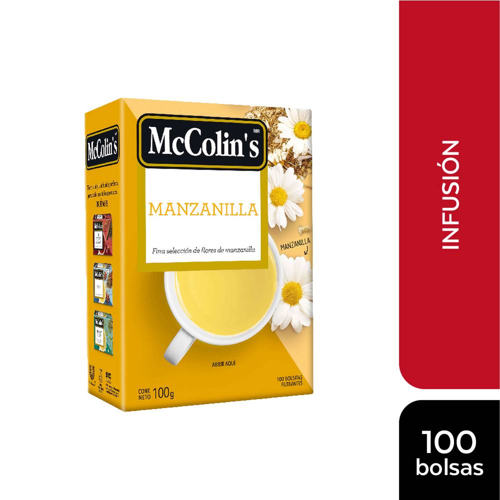 Infusión de Manzanilla McColin's 100un