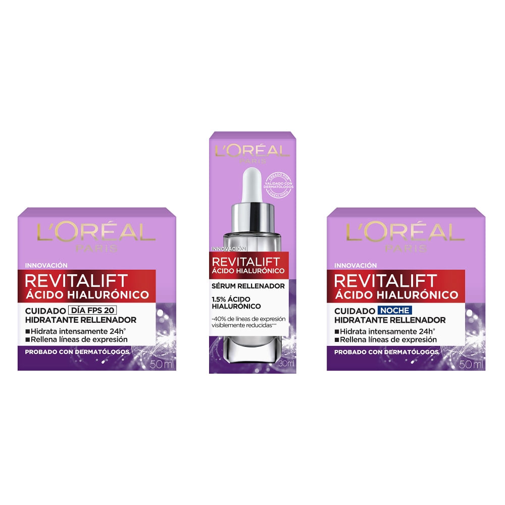 Pack Revitalift Ácido Hialurónico: Rutina Base
