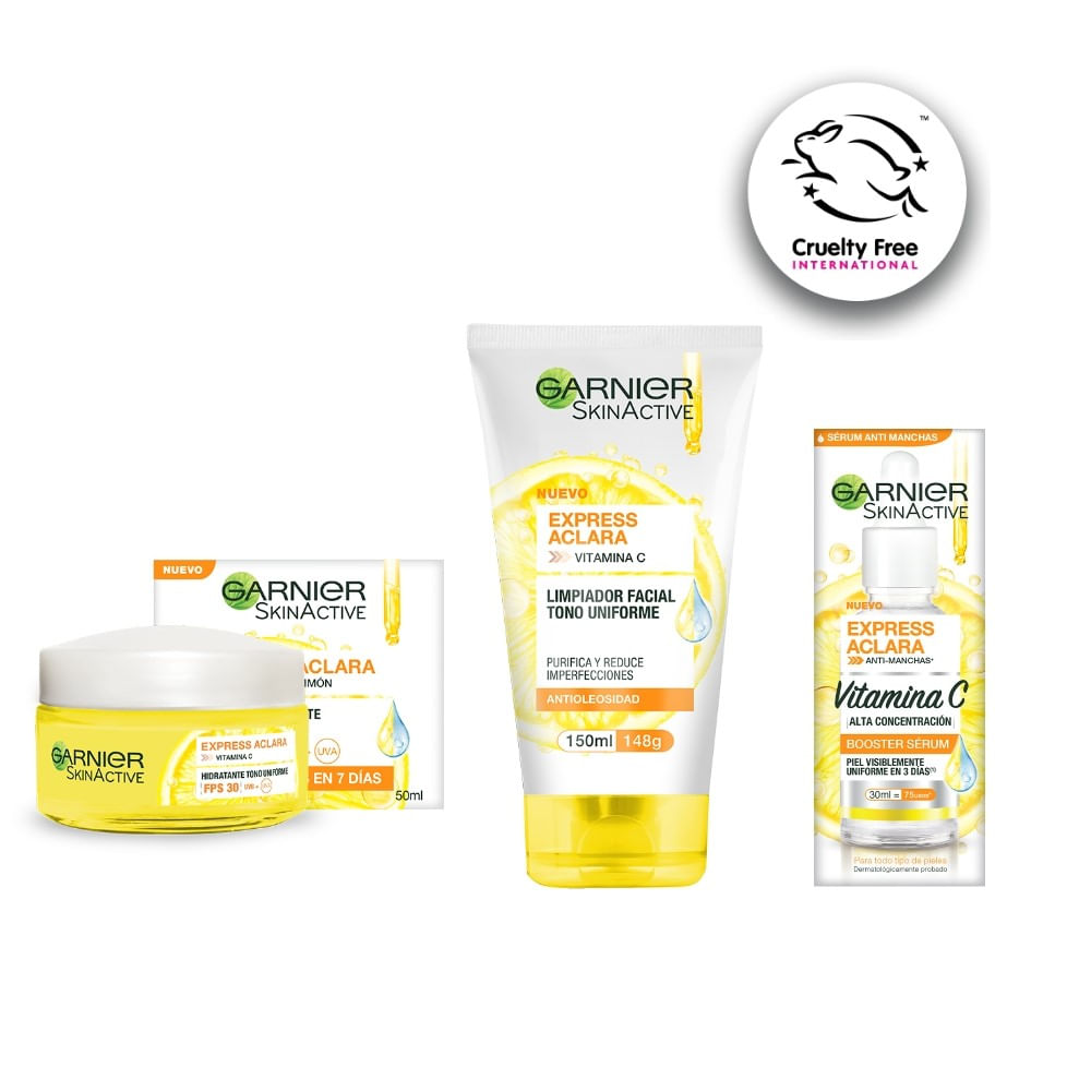 Pack Garnier SkinActive Express Aclara: Rutina Anti Manchas