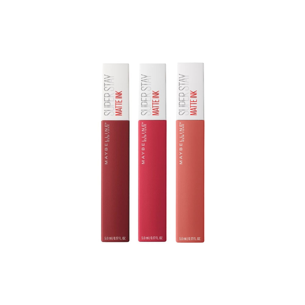 Pack Labiales Maybelline Super Stay Matte Ink - Wong