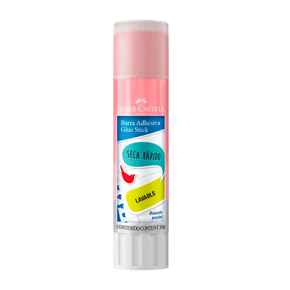 Goma en Barra Faber Castell Rosado Pastel 10g