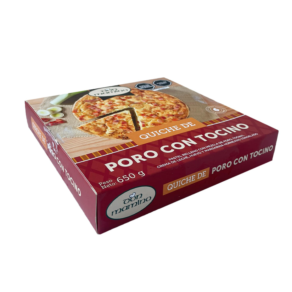 Quiche de Poro con Tocino Don Mamino 650g