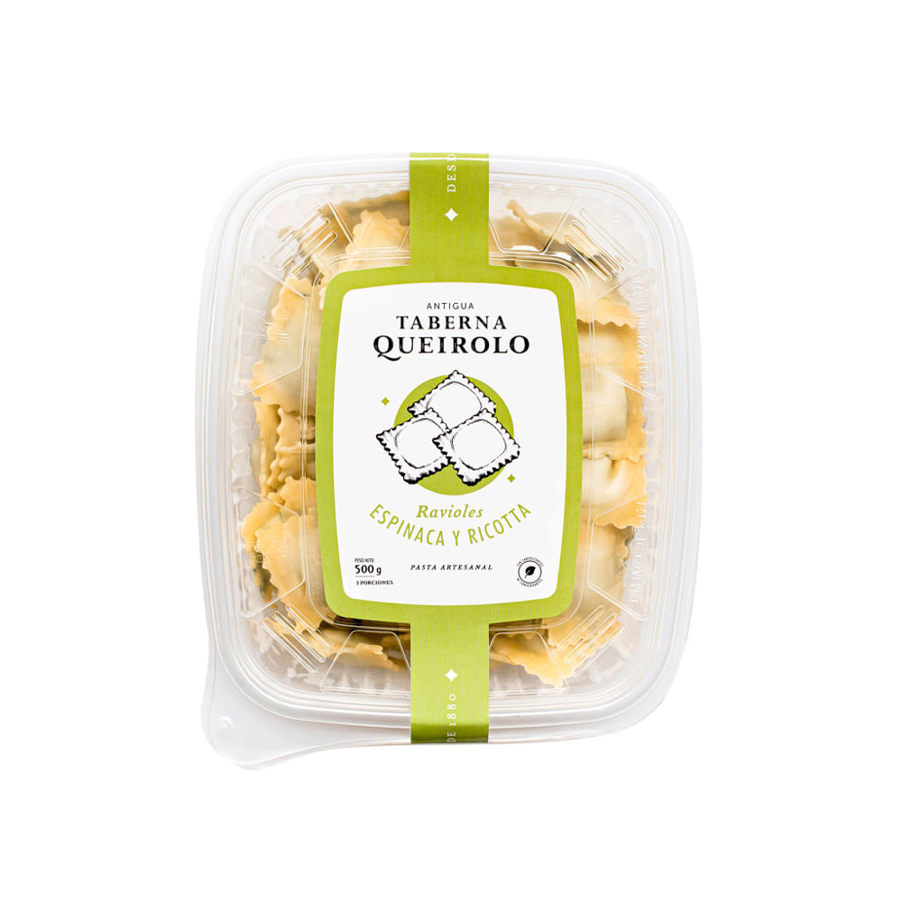 Ravioles de Espinaca y Ricotta Antigua Taberna Queirolo 500g