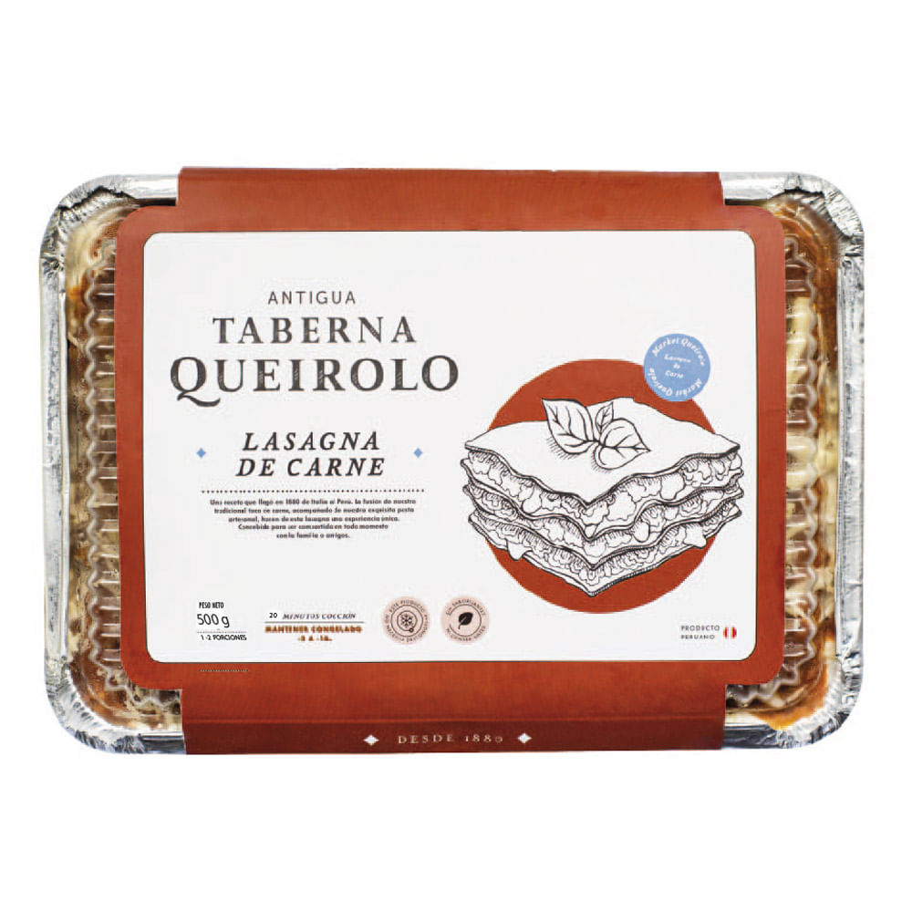 Lasagna de Carne Antigua Taberna Queirolo 500g