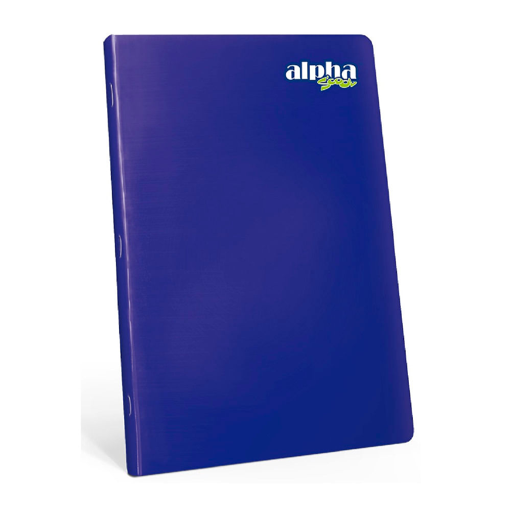 Cuaderno Alpha Scool Triple Renglon con Sombra Marco Rojo 92h
