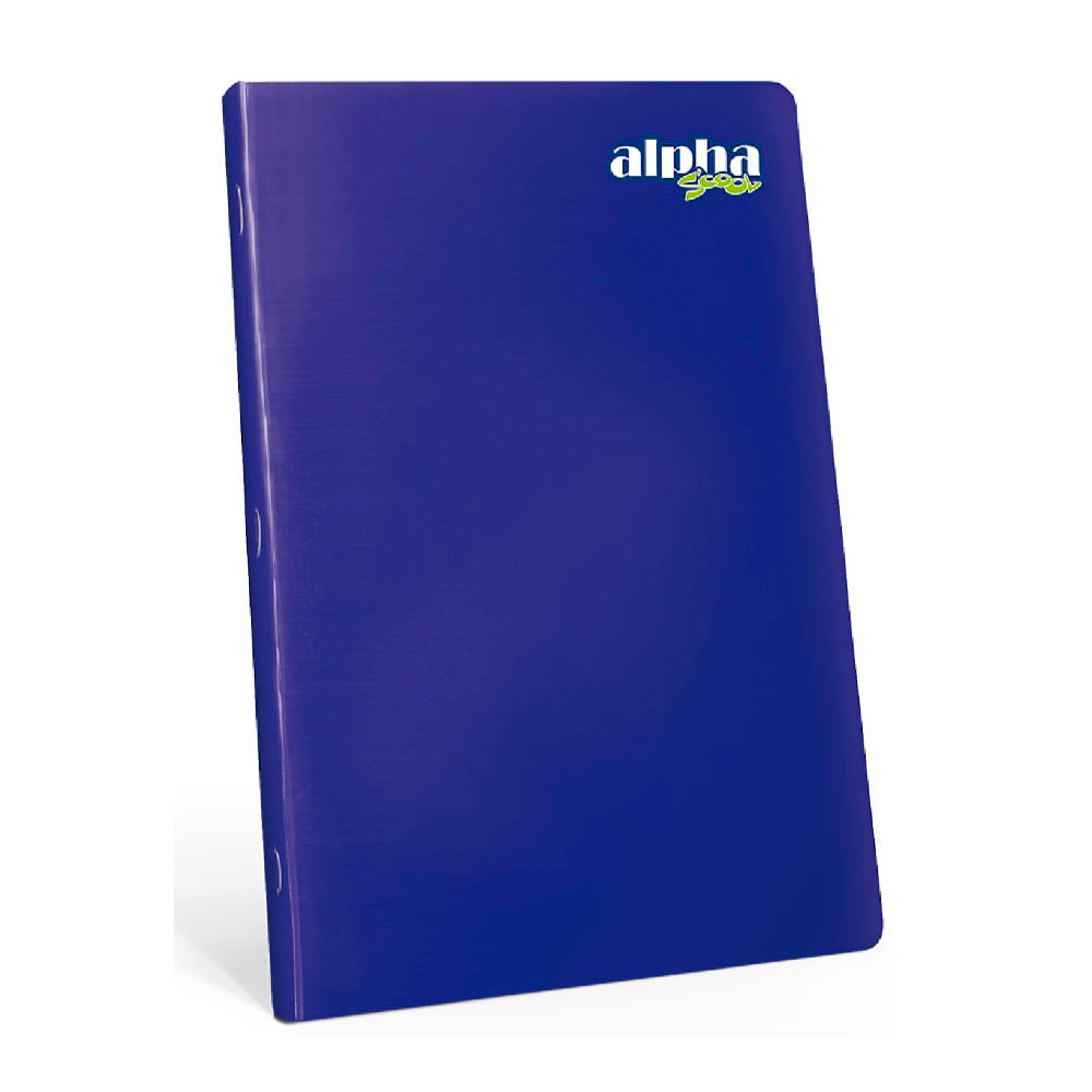 Cuaderno Alpha Scool Triple Raya con Sombra Marco Rojo 92h