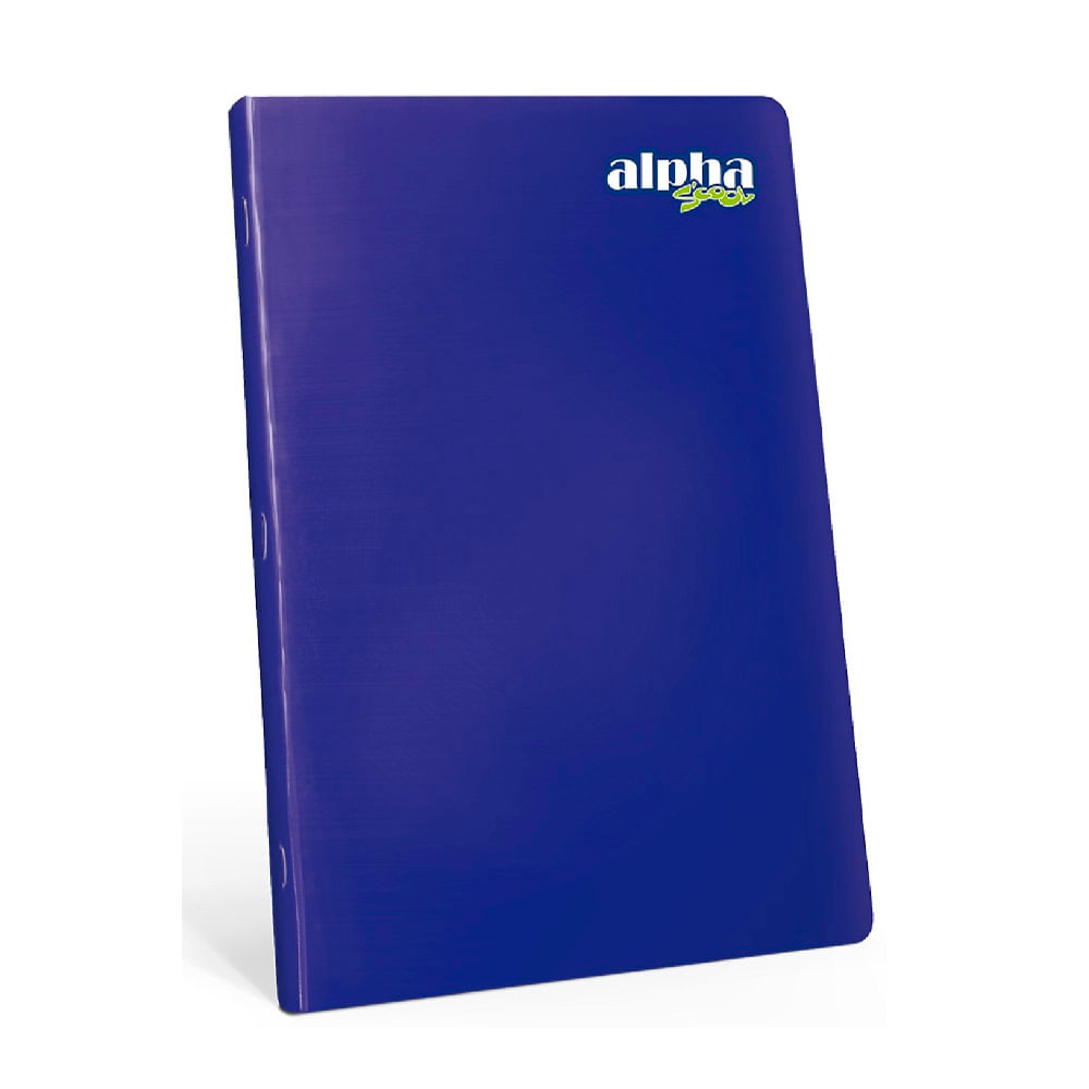 Cuaderno Alpha Scool Rayado Rojo 88 Hojas