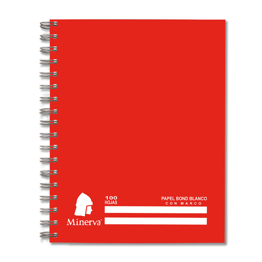 Cuaderno Anilllado Minerva A5 Laminado Cuadriculado 100 Hojas