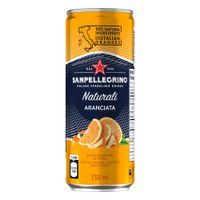 Agua Carbonatada Sanpellegrino Aranciata Lata 330ml