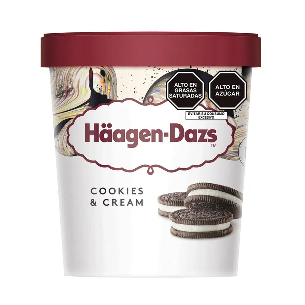 Helado Haagen Dazs Cookies & Cream 473ml