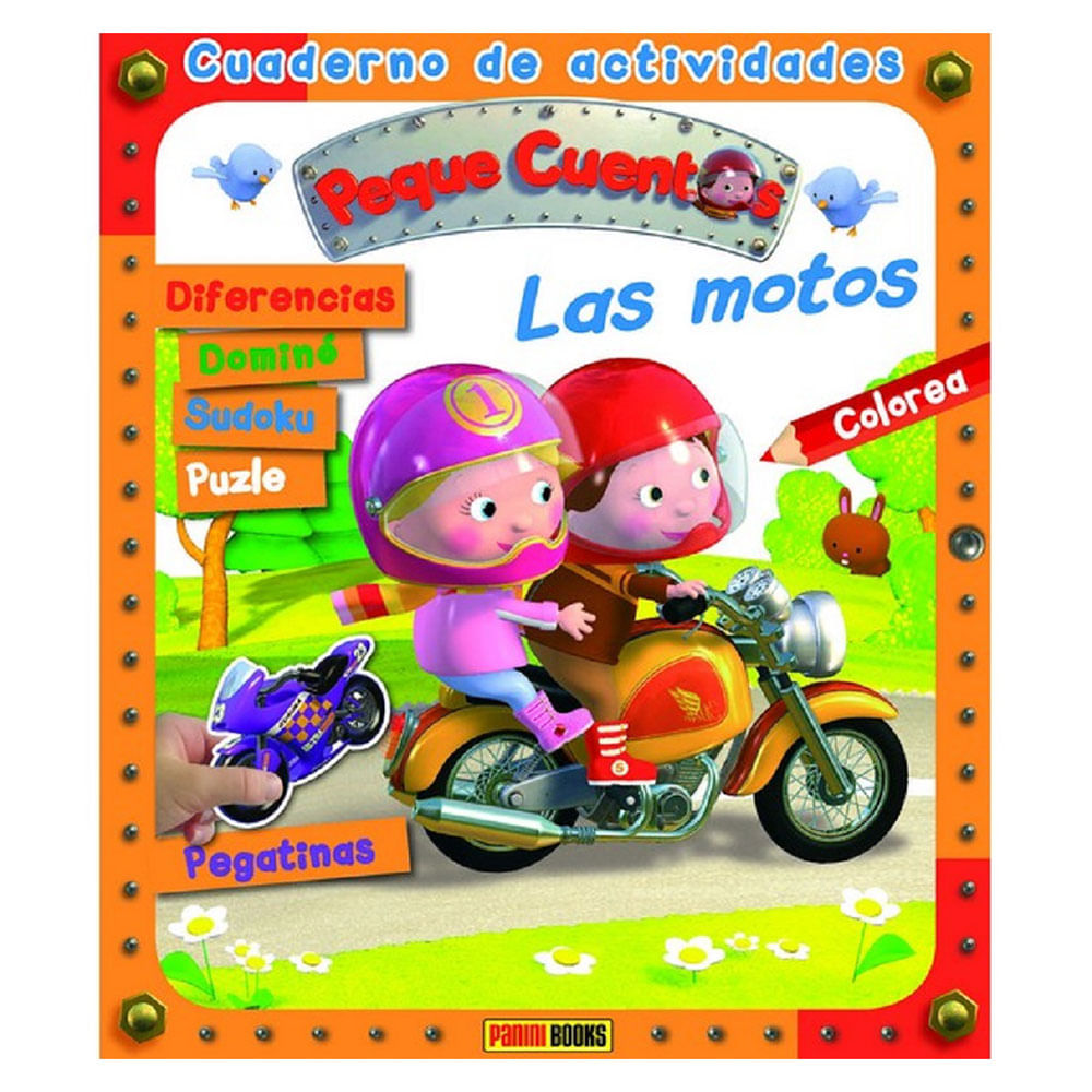 Cuaderno de Actividades Peque Cuentos las Motos