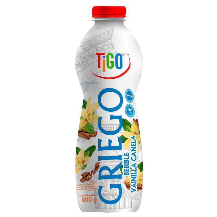 Yogurt Griego Bebible Tigo Vainilla Canela 800g Wong