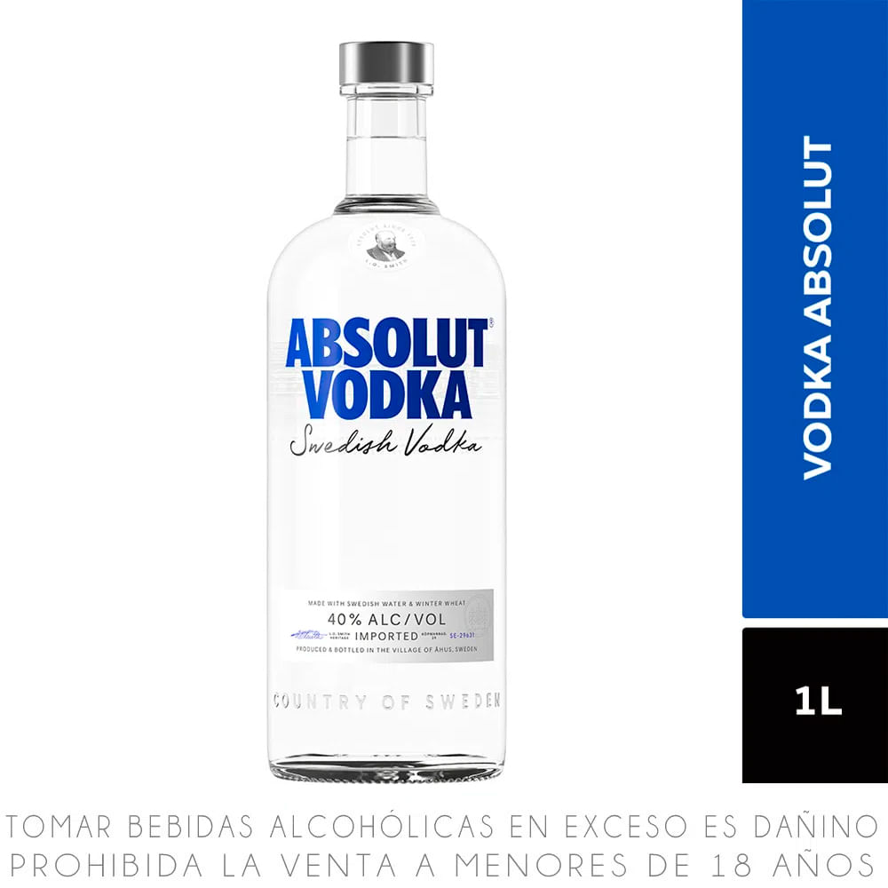 Vodka Absolut Original Botella 1L