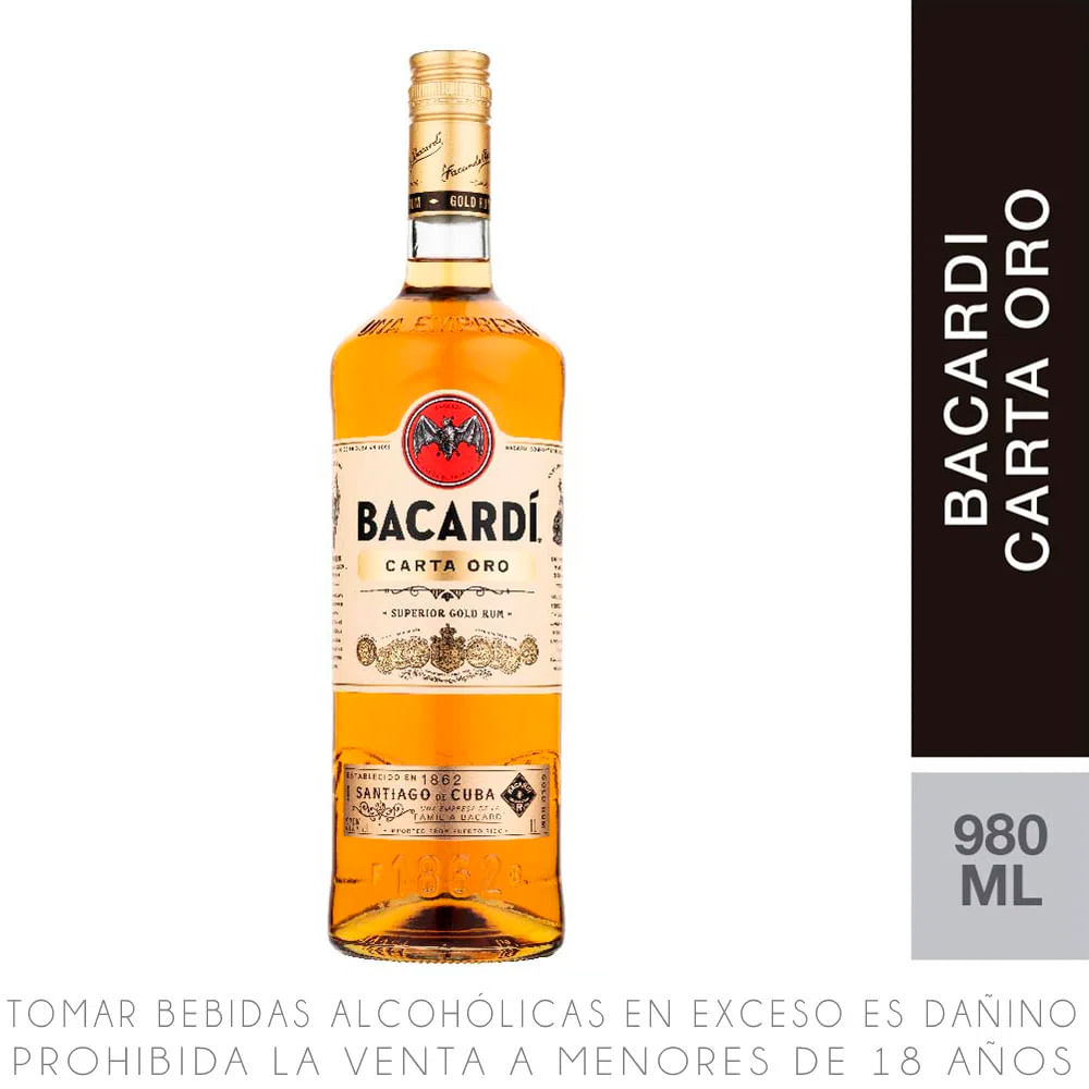 Ron Bacardí Carta Oro Botella 980ml