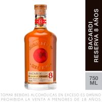 Ron Bacardí Reserva 8 Años Botella 750ml