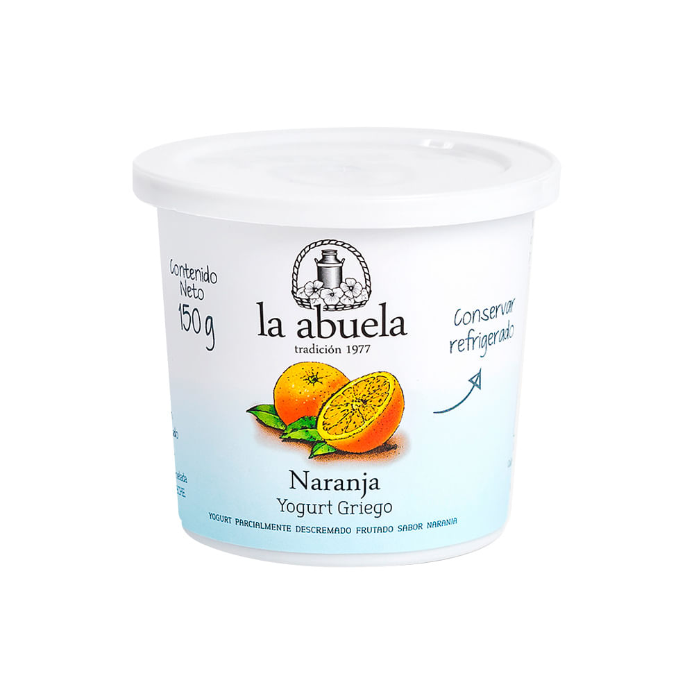 Yogurt Griego La Abuela Naranja 150g