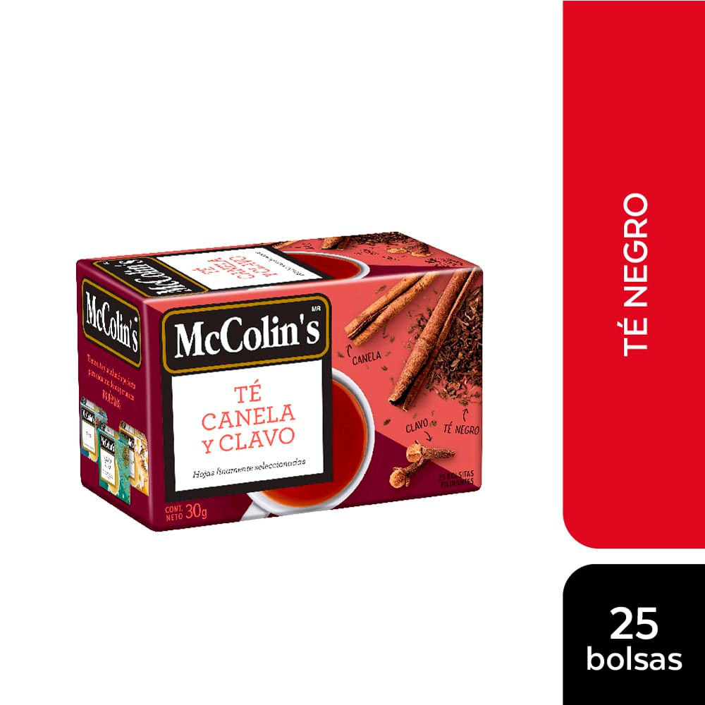 Té Canela y Clavo McColins 25un
